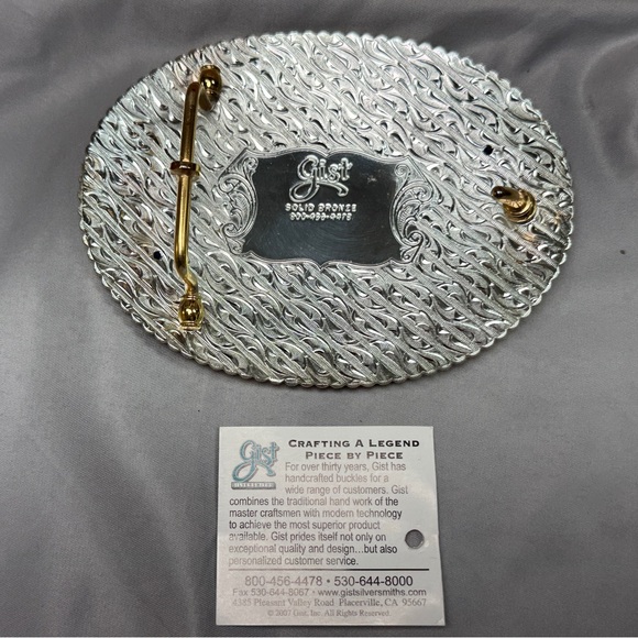 Gist Silversmiths NJQHA Champion Select All Around Belt Buckle 2008 NIB - Picture 5 of 12